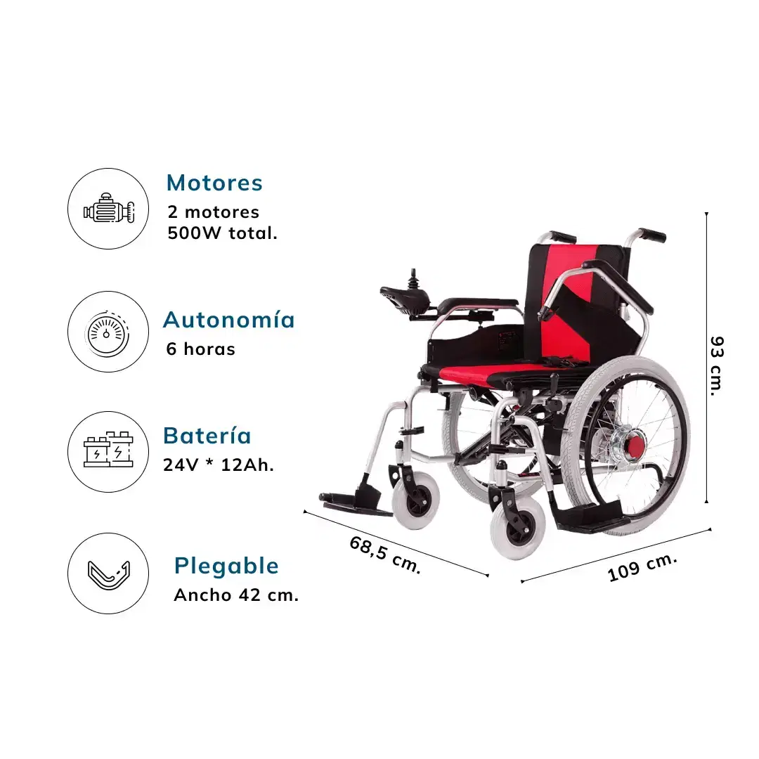 Silla de Ruedas Eléctrica Modelo 108-LA 8