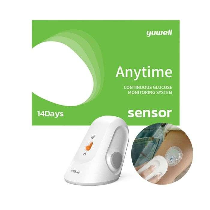 yuwell-anytime-ct3-capteur-et-aplicateur-pour-systeme-de-surveillance-de-glycose