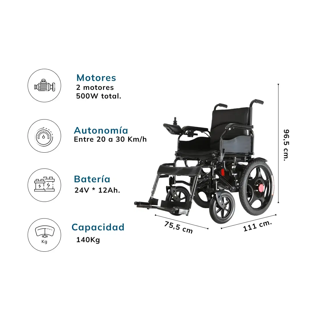 Silla de Ruedas Eléctrica 002-c 140kg